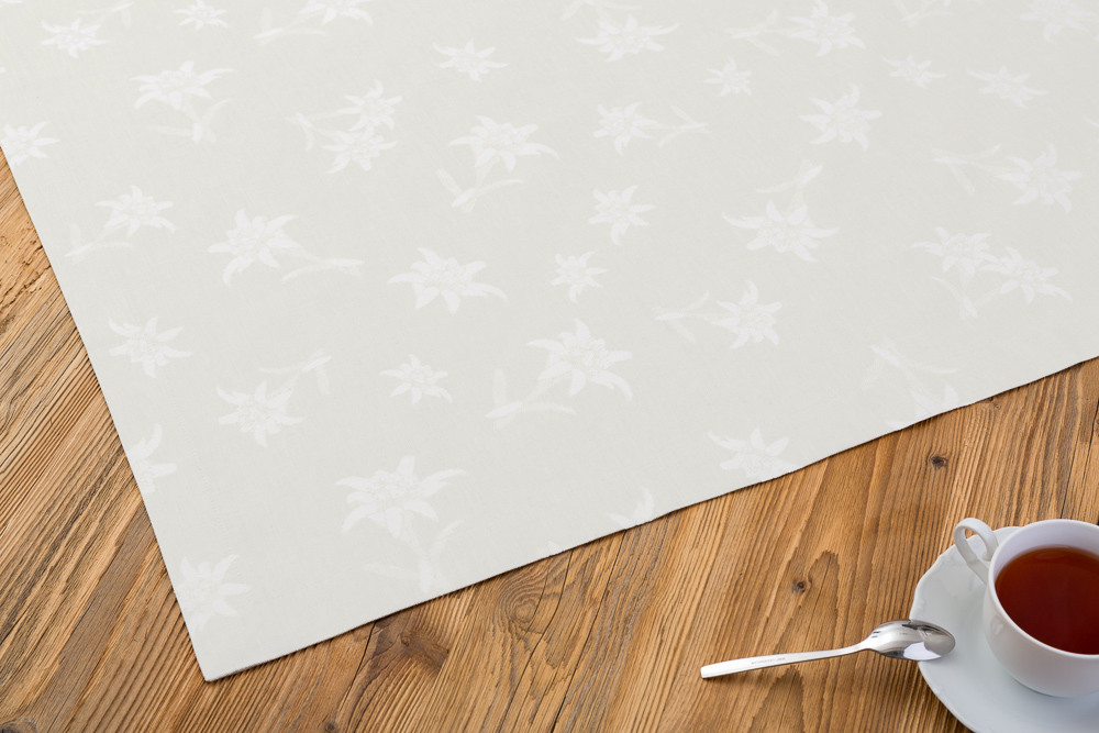 Tischdecke Edelweiß-Allover 150x250 cm