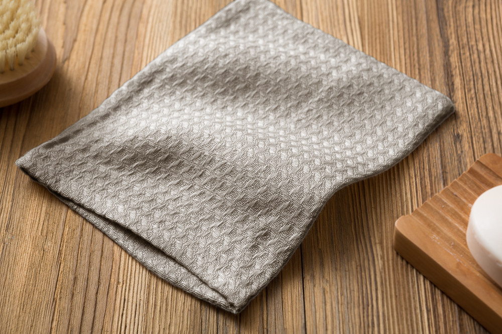 Leinen-Waschhandschuh Waffelbindung 15x20 cm
