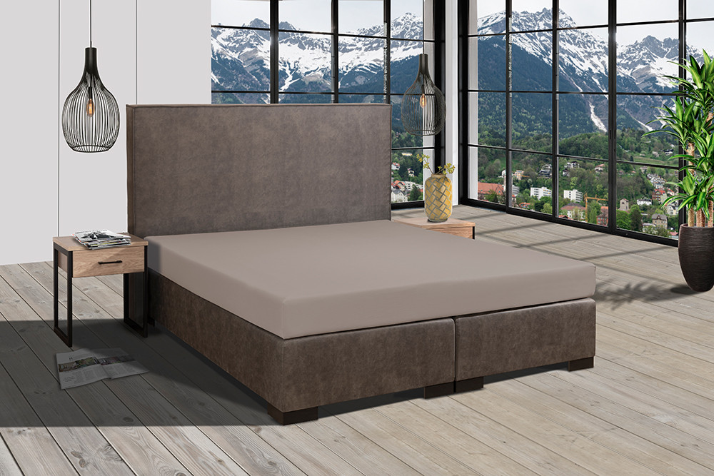 Full Elastan de Luxe Spannbetttuch 140-160 x 200-220 cm