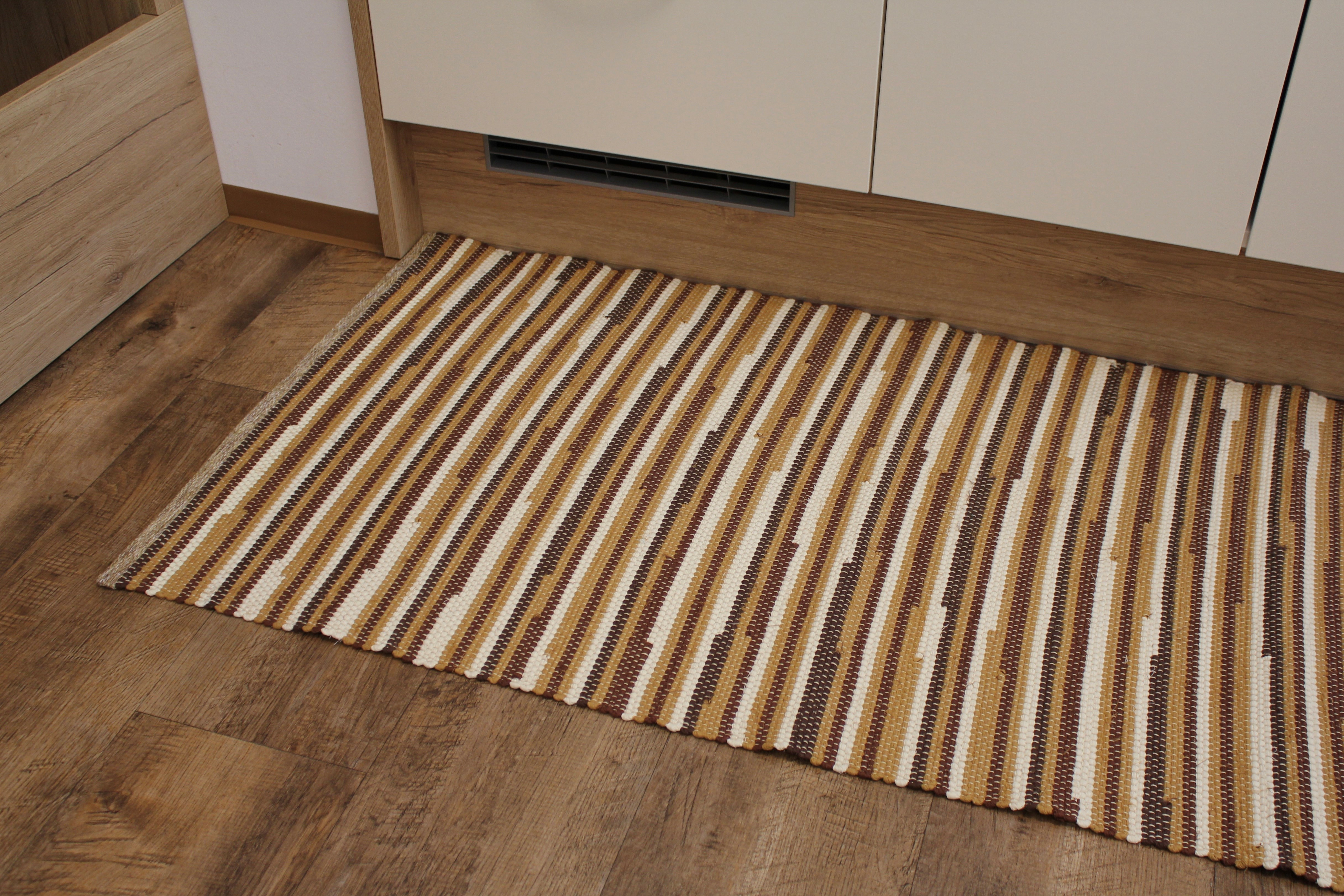 AKTION - Fleckerlteppich Guglwald, 70x140 cm, senf,