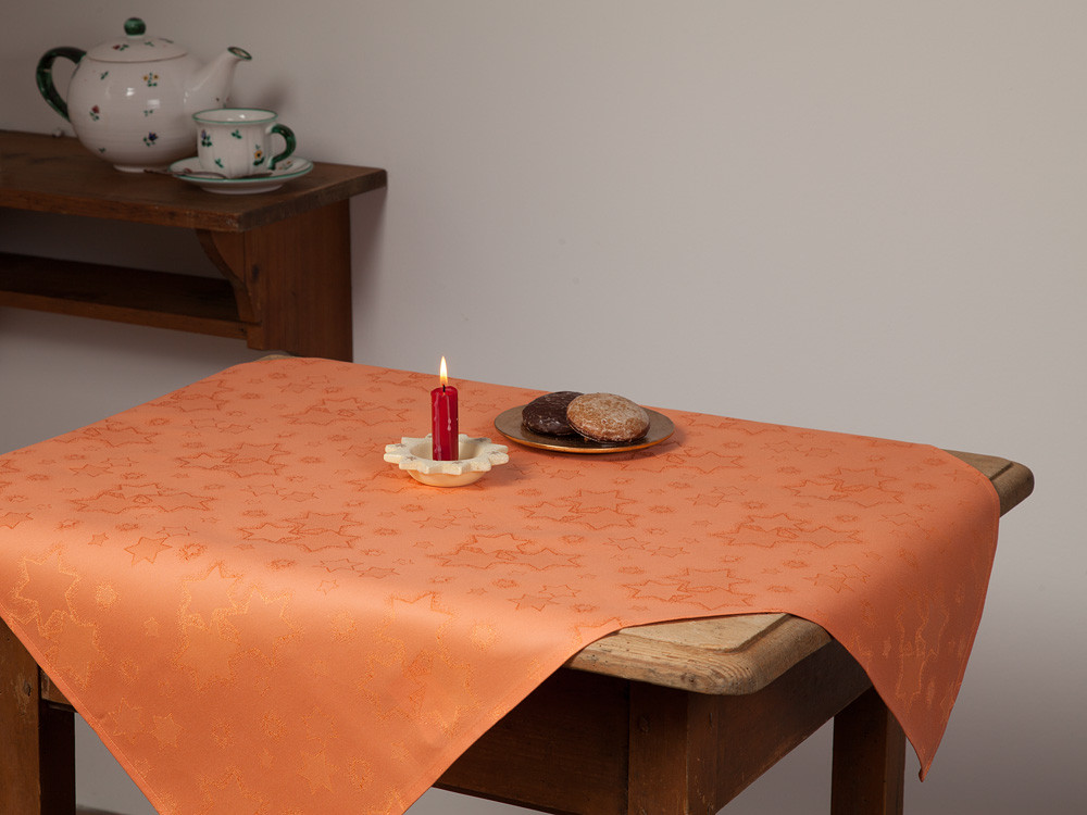 Weihnachtsdamast Deckserviette 80x80 cm
