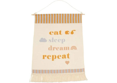 Nova Wandbehang "eat, sleep, dream", 48x60 cm