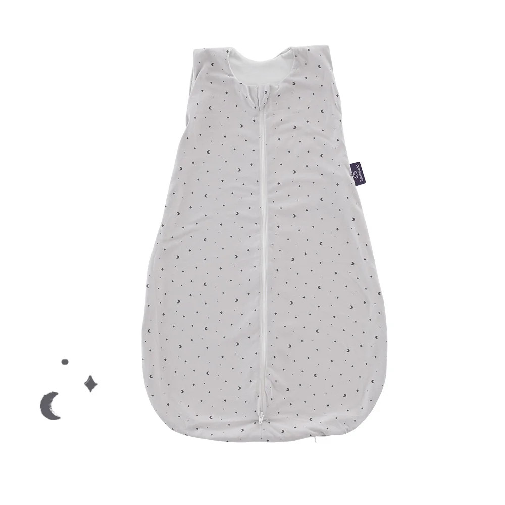Sommerschlafsack LIEBMICH Baumwolle Moon Grau