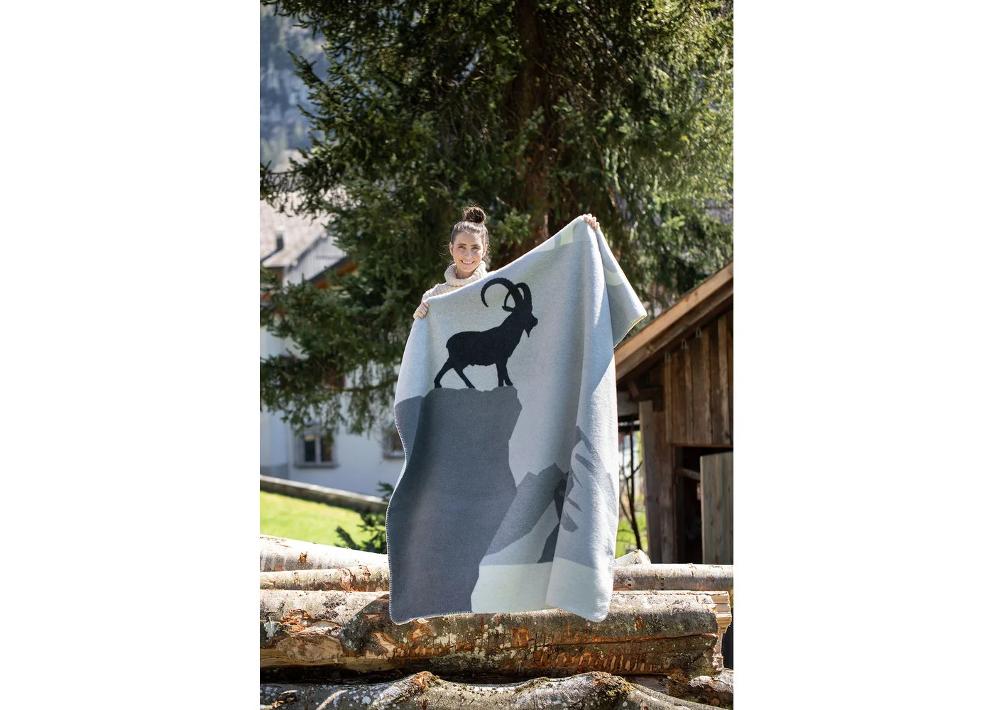 SAVONA Wohndecke "Steinbock" (GRS), 200 x 150 cm