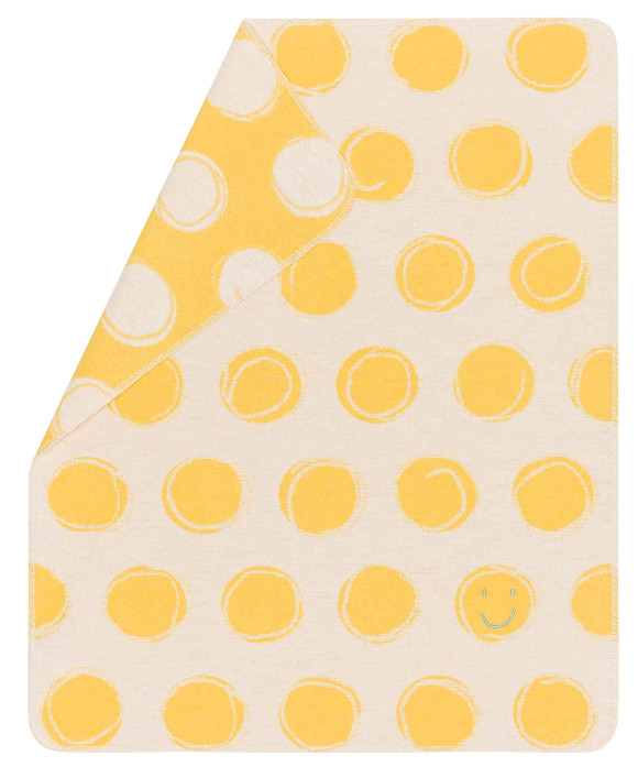 JUWEL Babydecke "Happy Faces" (GRS) mit Stick, 70x90 cm