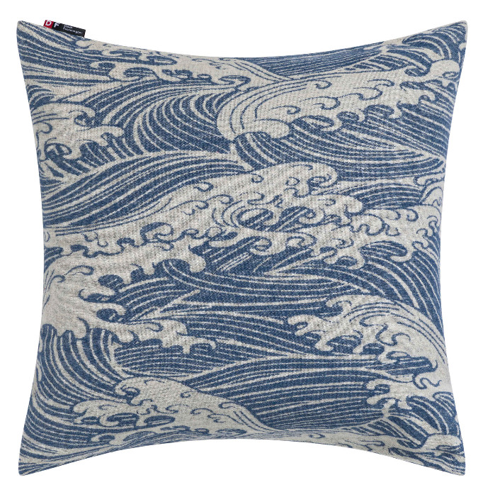 ALBA Leinen Kissenhülle "Make Waves" (GRS), 50x50 cm
