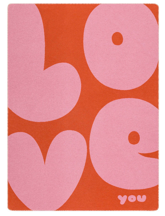 SILVRETTA Flanelldecke "Love" (GRS), 200 x 140 cm