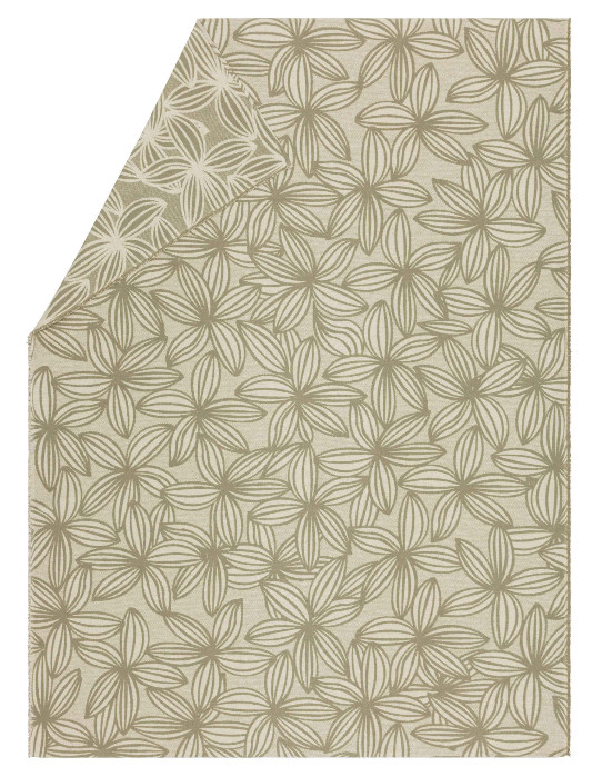 SILVRETTA Flanelldecke "Linea Flora" (GRS), 200 x 140 cm