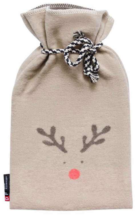 SILVRETTA Wärmflasche "Rudolph" (GRS), 2 Liter