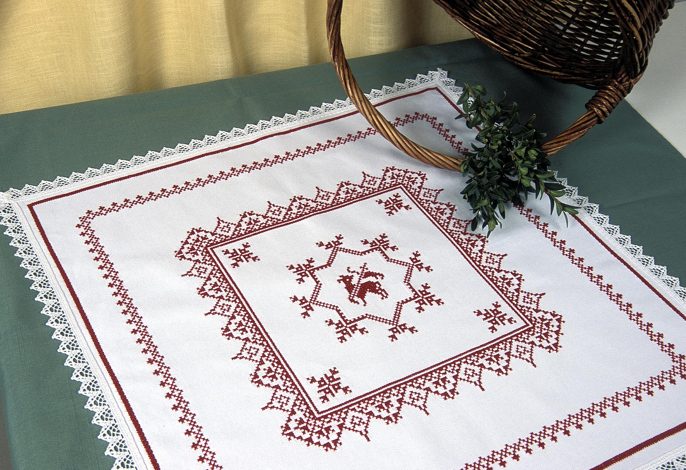 Weihkorbdecke "Erle" 50x50 cm